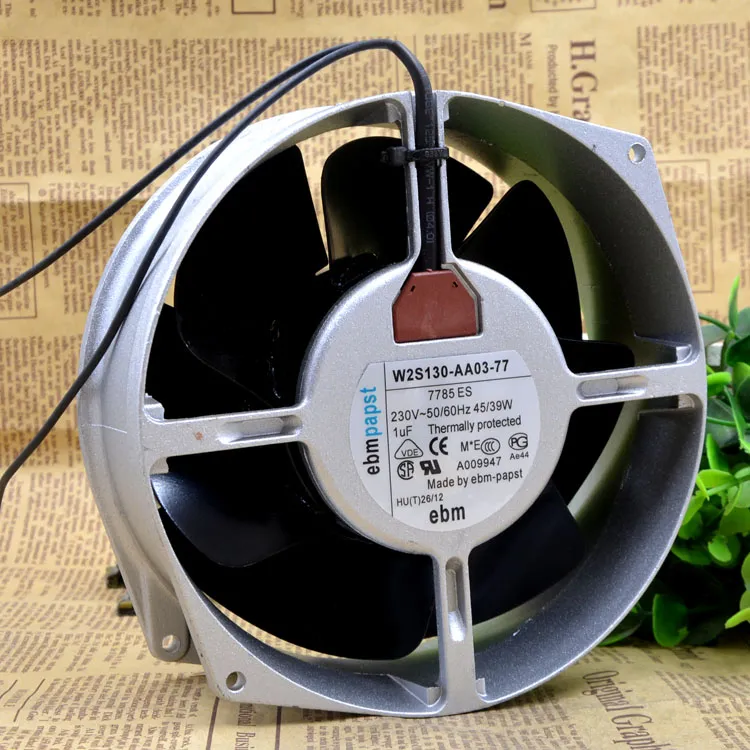 ebmpapst W2S130-AA03-77 AC230V 45W 2-wire Server Cooling Fan ebmpapst W2S130-AA03-77 AC230V 45W 2-wire Server Cooling Fan