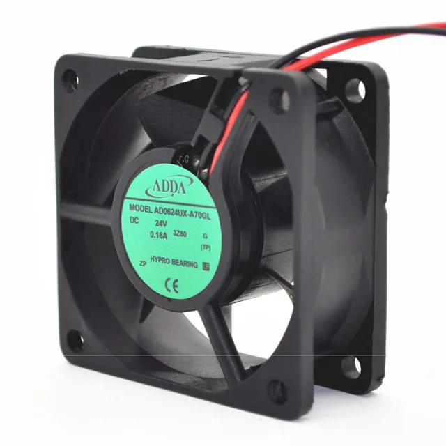 ADDA AD0624UX-A70GL DC24V 0.16A 2-wire Server cooing Fan ADDA AD0624UX-A70GL DC24V 0.16A 2-wire Server cooing Fan