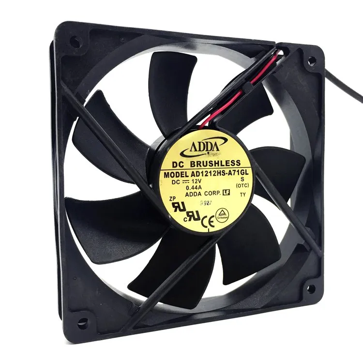 ADDA AD1212HS-A71GL 12V 0.44A 12CM 2-wire cooling fan ADDA AD1212HS-A71GL 12V 0.44A 12CM 2-wire cooling fan