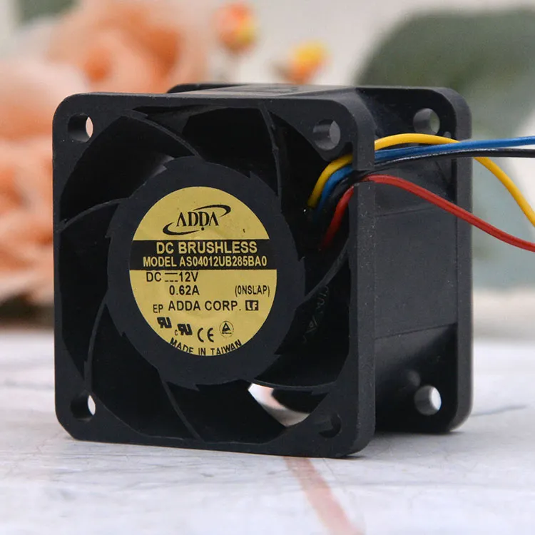ADDA AS04012UB285BA0 DC12V 0.62A 4cm 4-wires cooling fan ADDA AS04012UB285BA0 DC12V 0.62A 4cm 4-wires cooling fan