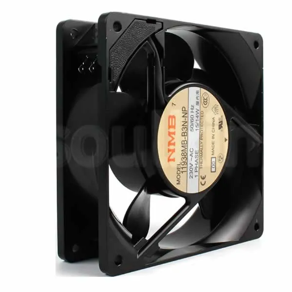 NMB 11938MB-B3N-NP 230VAc 50/60HZ 15/14W thermally protected cooling fan NMB 11938MB-B3N-NP 230VAc 50/60HZ 15/14W thermally protected cooling fan